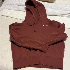 Nike Chestnut Hoodie with White Logo